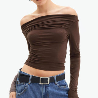 SYLA OFF-SHOULDER SHIRT