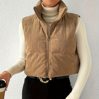 KYLA CORDUROY PUFFER VEST