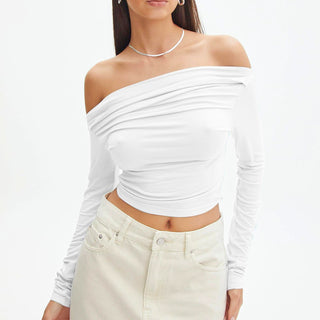 SYLA OFF-SHOULDER SHIRT